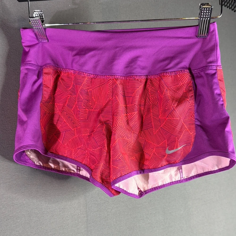 Nike‎ Purple and Red Athletic Shorts with women’s X small Compression Liner